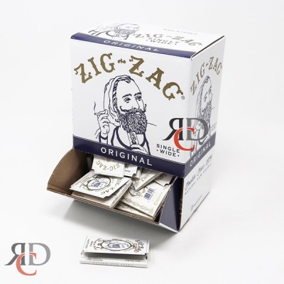 ZIG ZAG SINGLE WIDE ROLLING PAPERS ORIGINAL 48 BOOKLETS PROMO DISPLAY